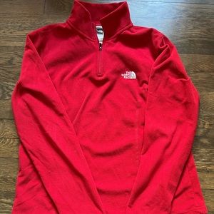 Women’s Large North Face 3/4 Zip Fleece